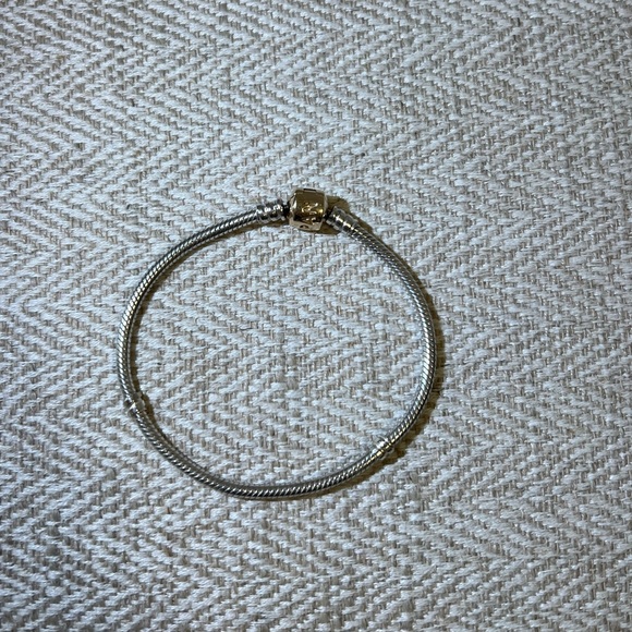 Pandora Moments Sterling Silver with 14K Gold Clasp - Picture 1 of 8